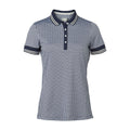 Polo Kjus W Ella Structure SS Atlanta Bleu/Blanc Femme