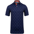 Kjus M Golfer Polo SS Atlanta Bleu/Blanc Homme