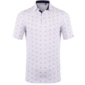 Kjus M Golfer Polo SS Blanc/Foncé/Dusk Homme