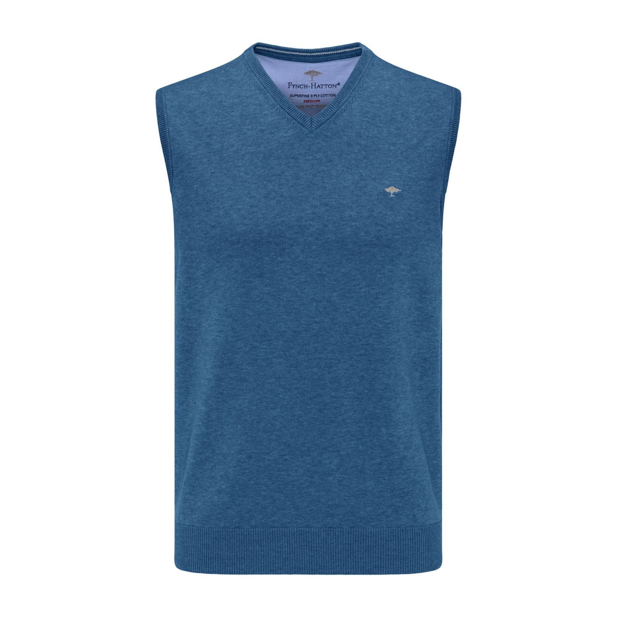 Pull Fynch Hatton Bleu Azur Homme