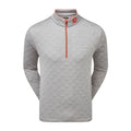 Pull Footjoy Diamond Jacquard 1/2 Gris Homme