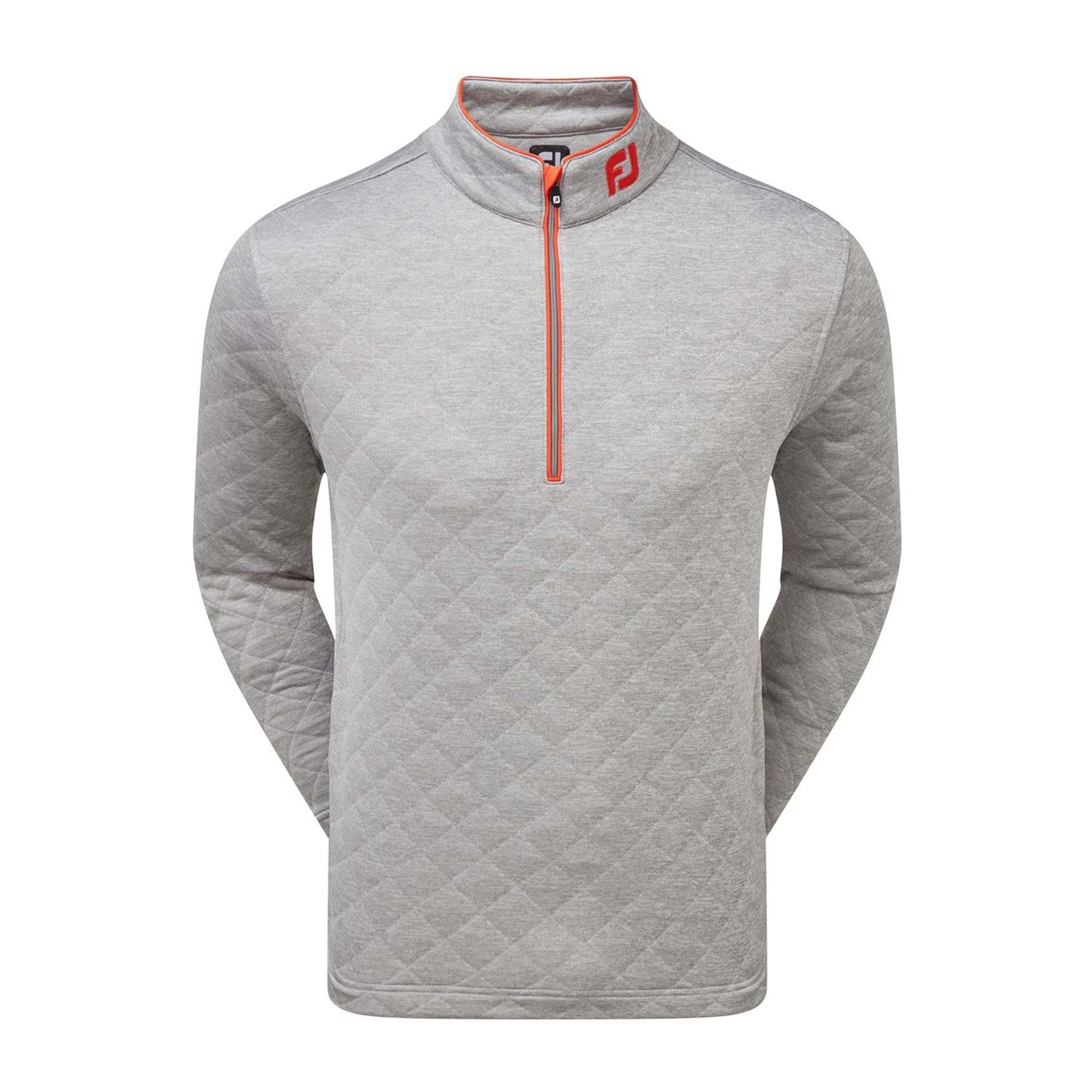 Pull Footjoy Diamond Jacquard 1/2 Gris Homme