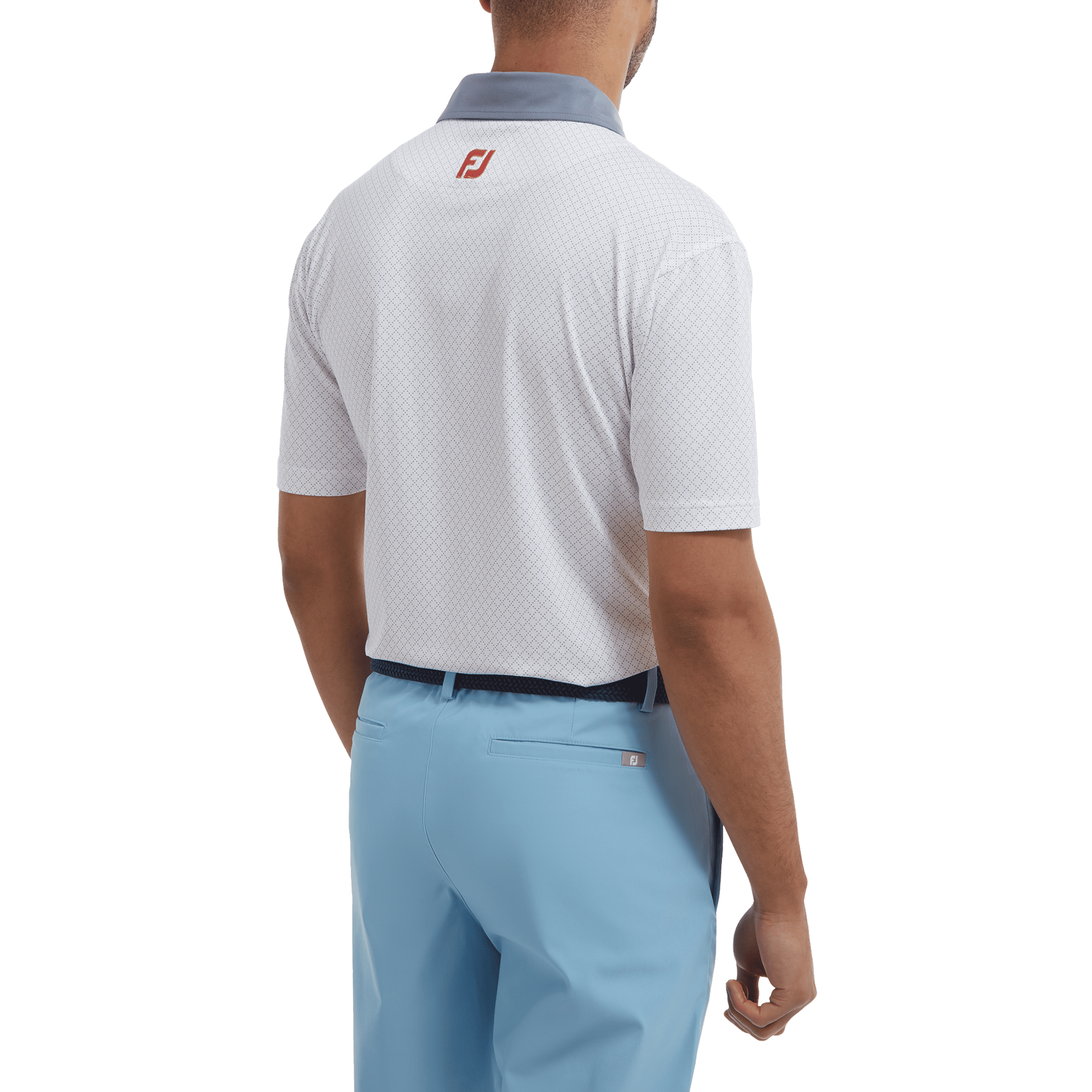 Polo Footjoy en fil d'Écosse à pois et diamants pour homme