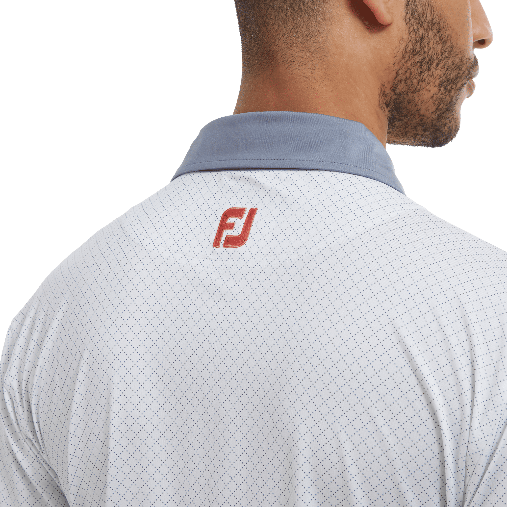 Polo Footjoy en fil d'Écosse à pois et diamants pour homme