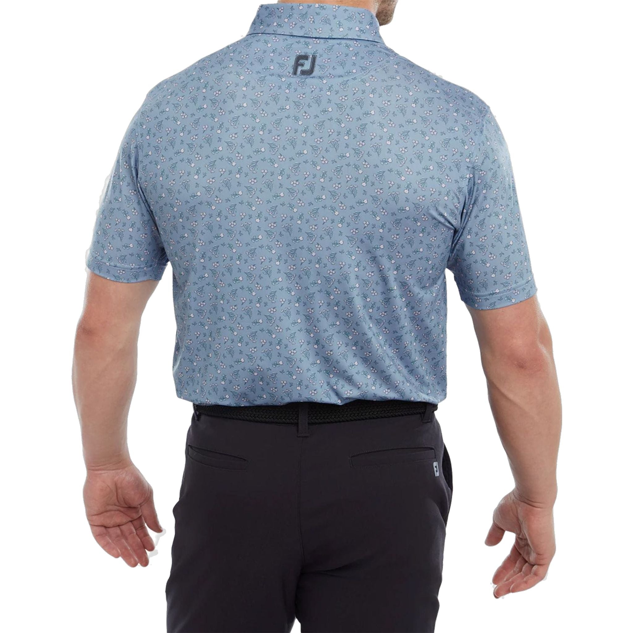 Polo de golf Footjoy Mini Floral Lisle pour homme