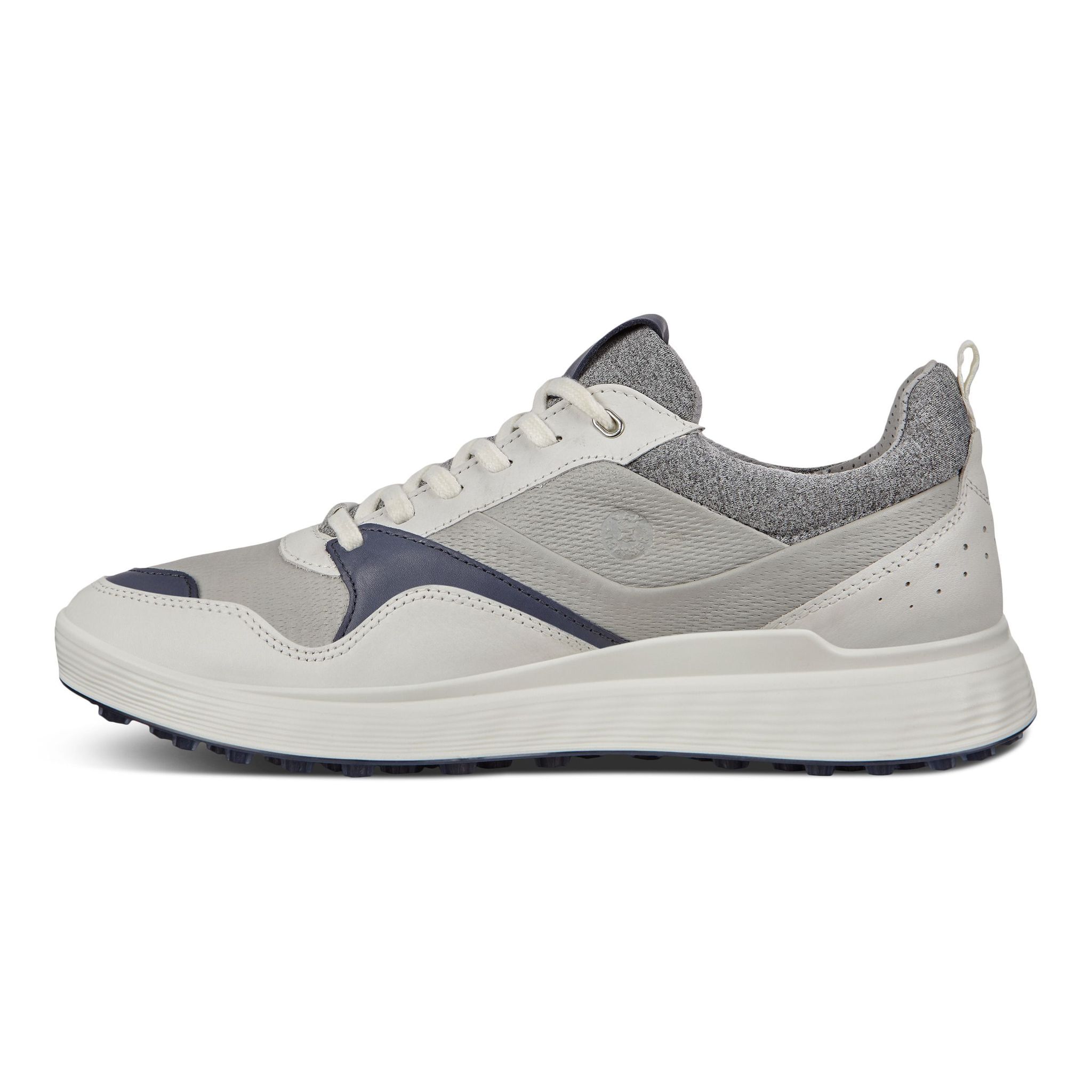 Ecco M S-Casual Blanc/Vrai Bleu Marine Homme