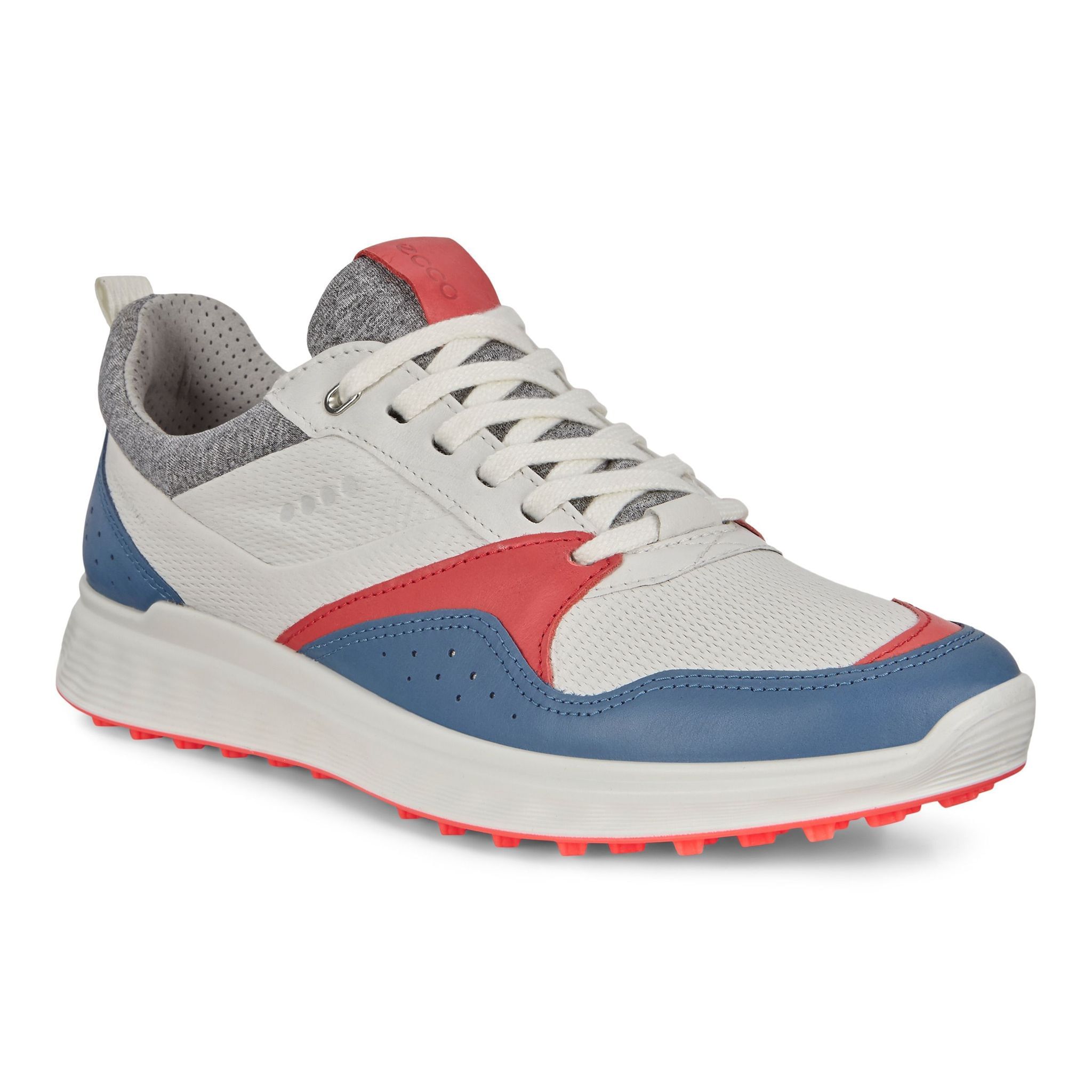 Ecco W S-Casual Retro Bleu Corail/Néon Femme
