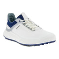 Chaussures de golf Ecco Core blanches/bleues pour hommes