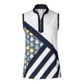 Polo sans manches Daily Sports Fia pour femmes, bleu marine