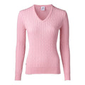 Pull de sport quotidien Madelene rose pour femme