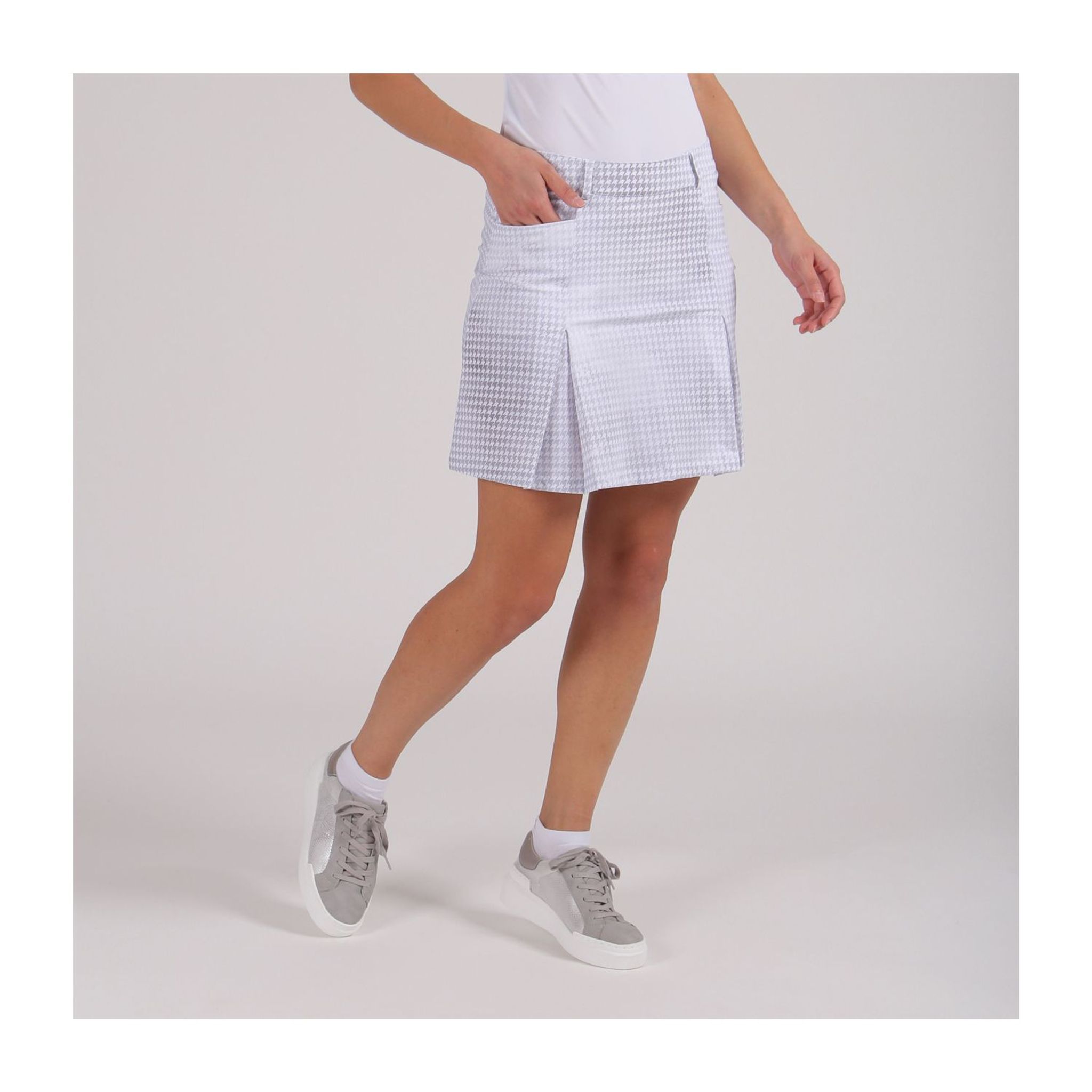 Jupe Chervo Jenelle W Gris/Blanc Femme