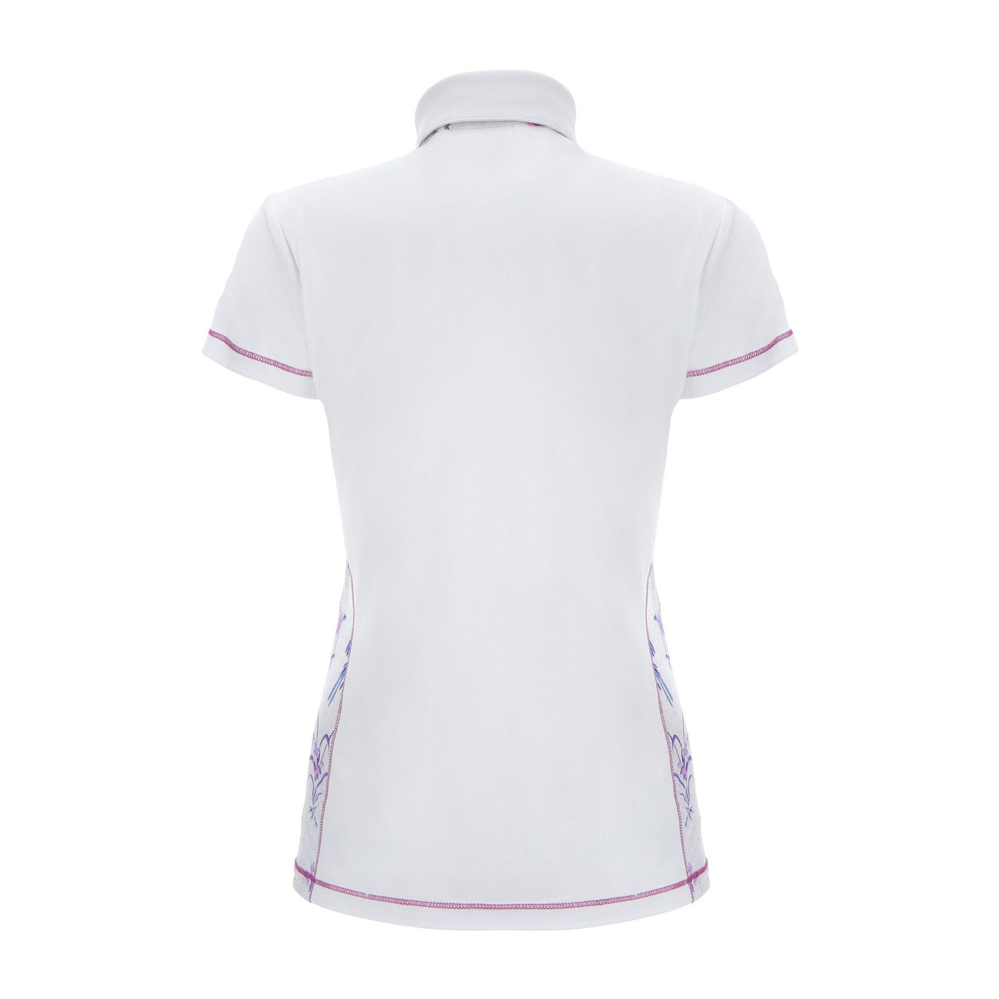 Polo Chervo W Aibo SS à motifs blanc/bleu pour femme