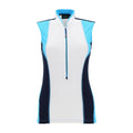 Polo Chervo W Albizia SL Blanc/Bleu Clair Femme