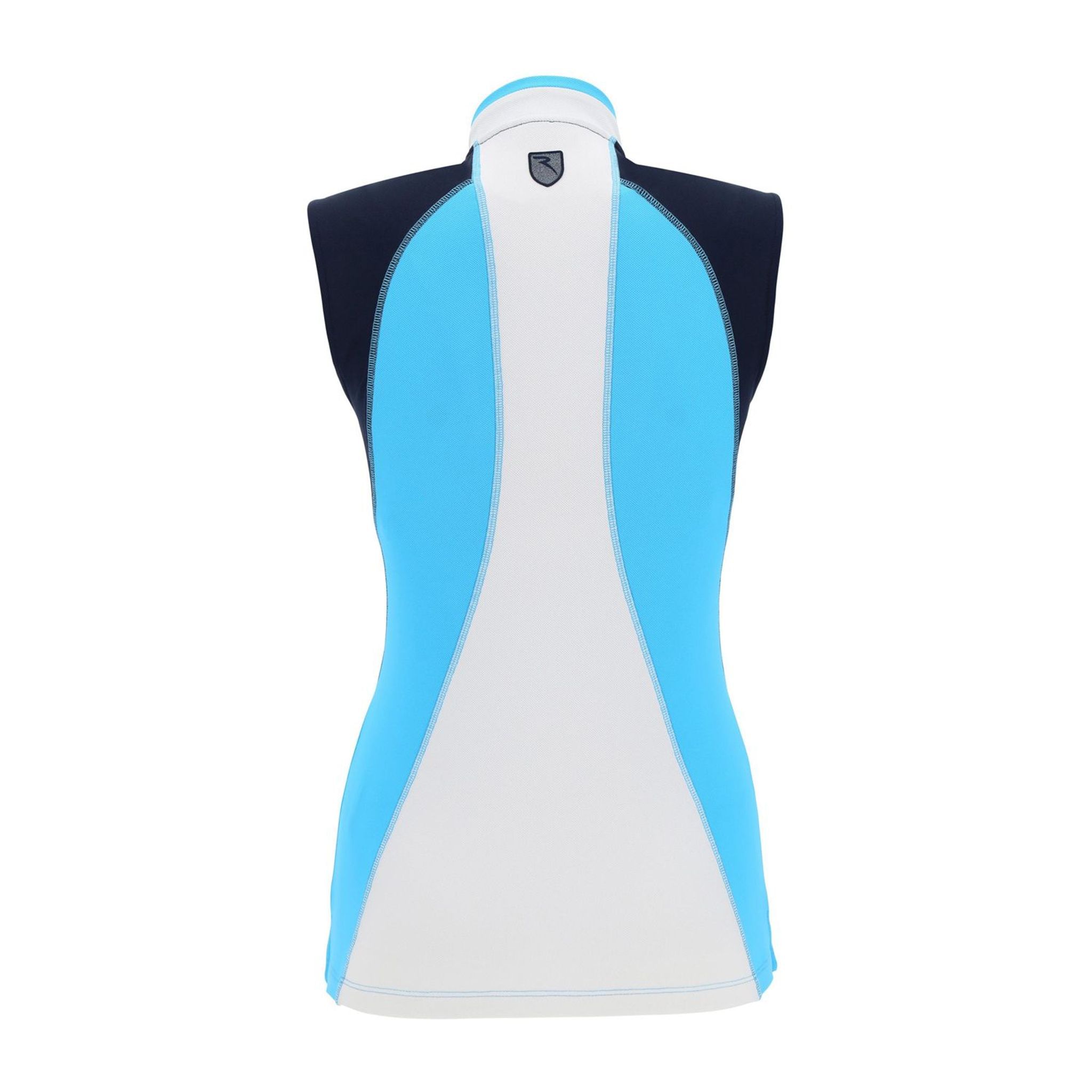 Polo Chervo W Albizia SL Blanc/Bleu Clair Femme