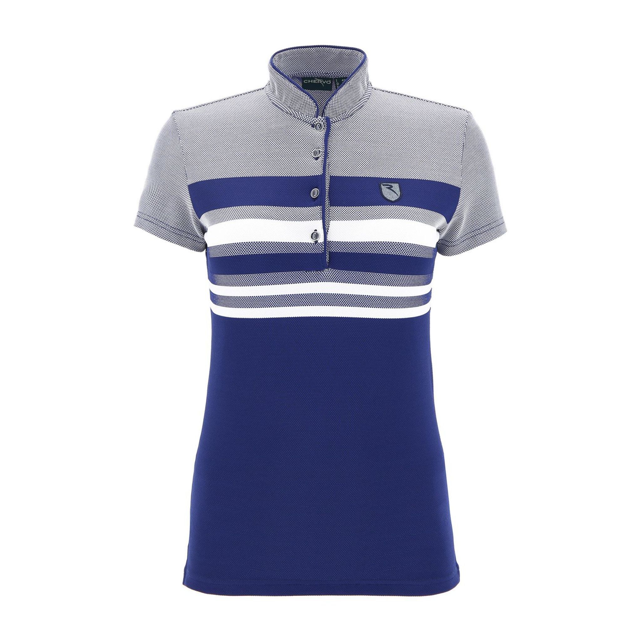 Polo Chervo W Annetta SS Blanc/Bleu Femme