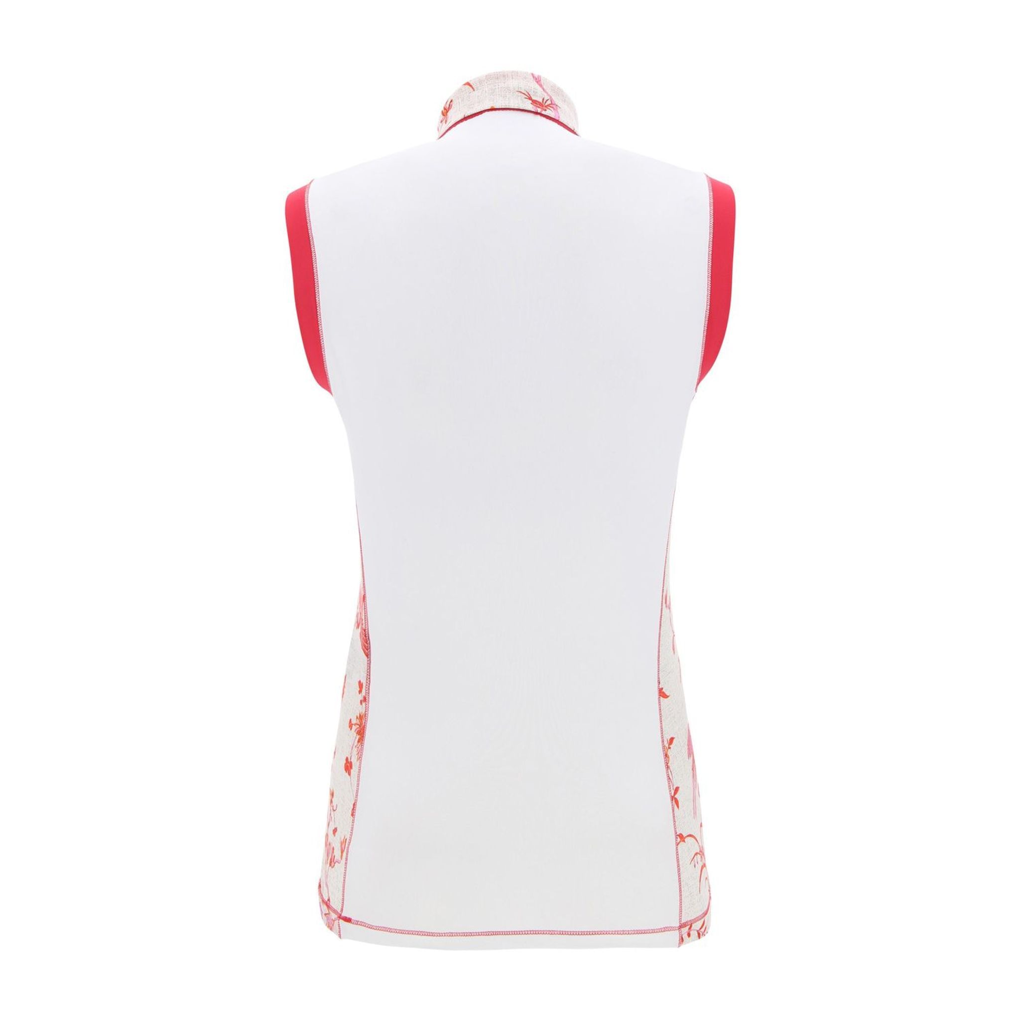 Polo Chervo W Alaavio SL à motifs blanc/rouge pour femme
