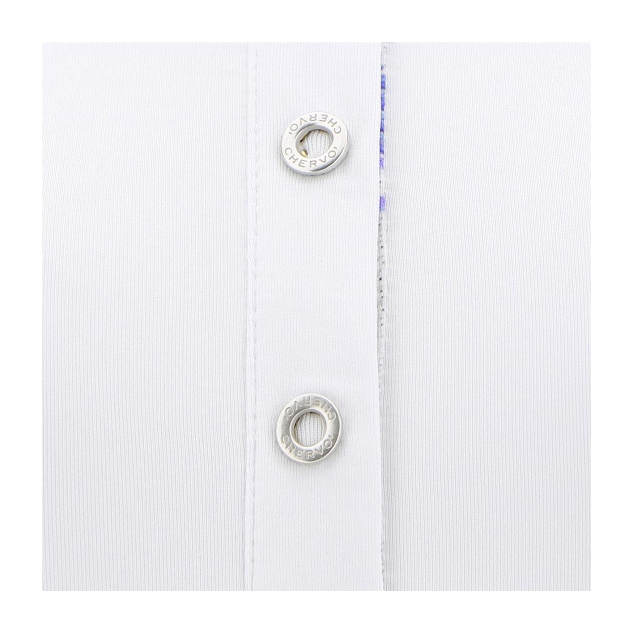 Polo Chervo W Alaavio SL à motifs blanc/bleu pour femme