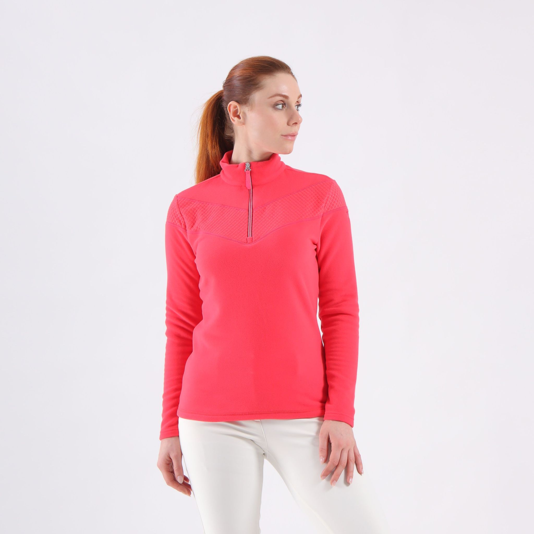 Pull à col roulé Chervo Themis pour femme Rose