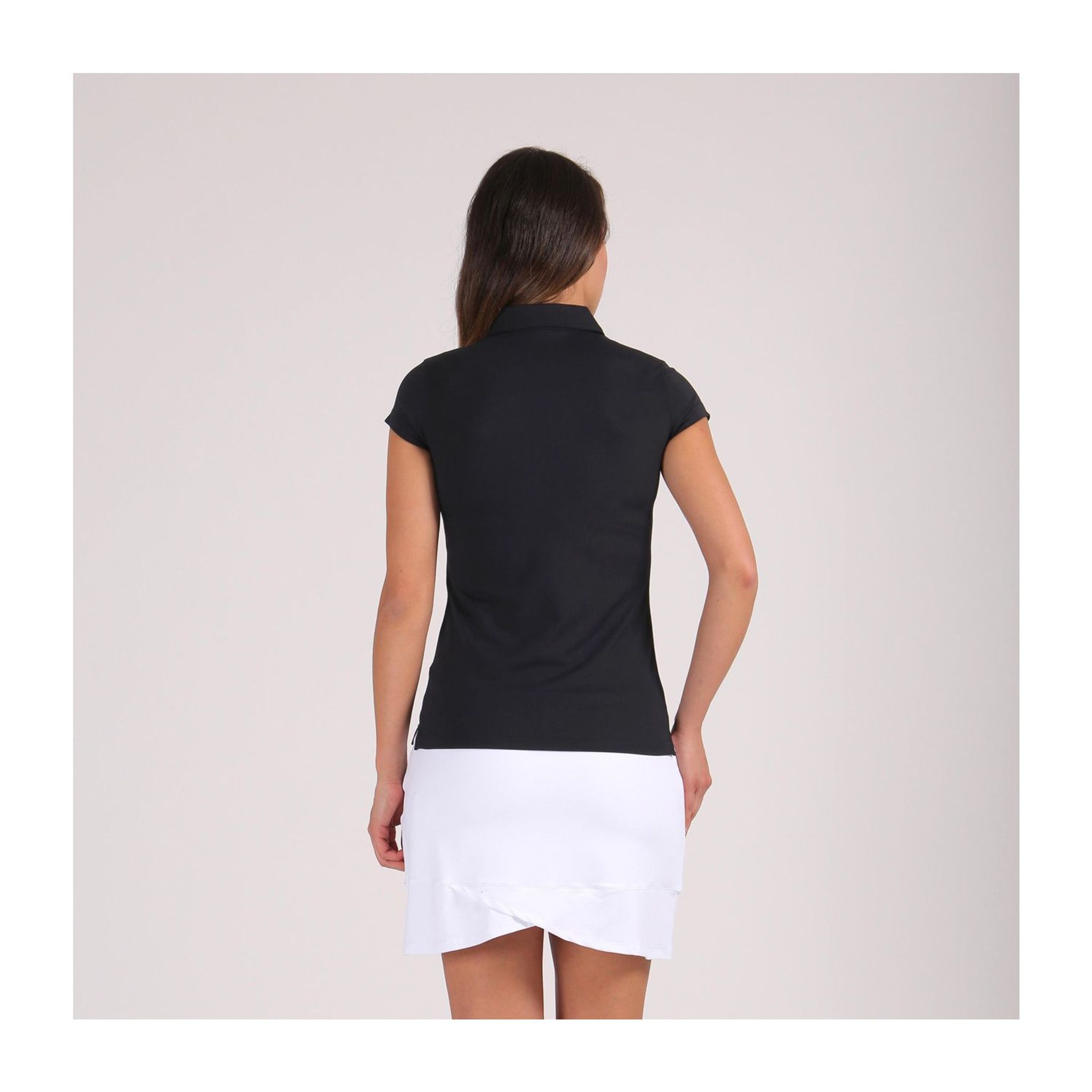 Polo à manches courtes Chervo W Monkey pour femme, noir