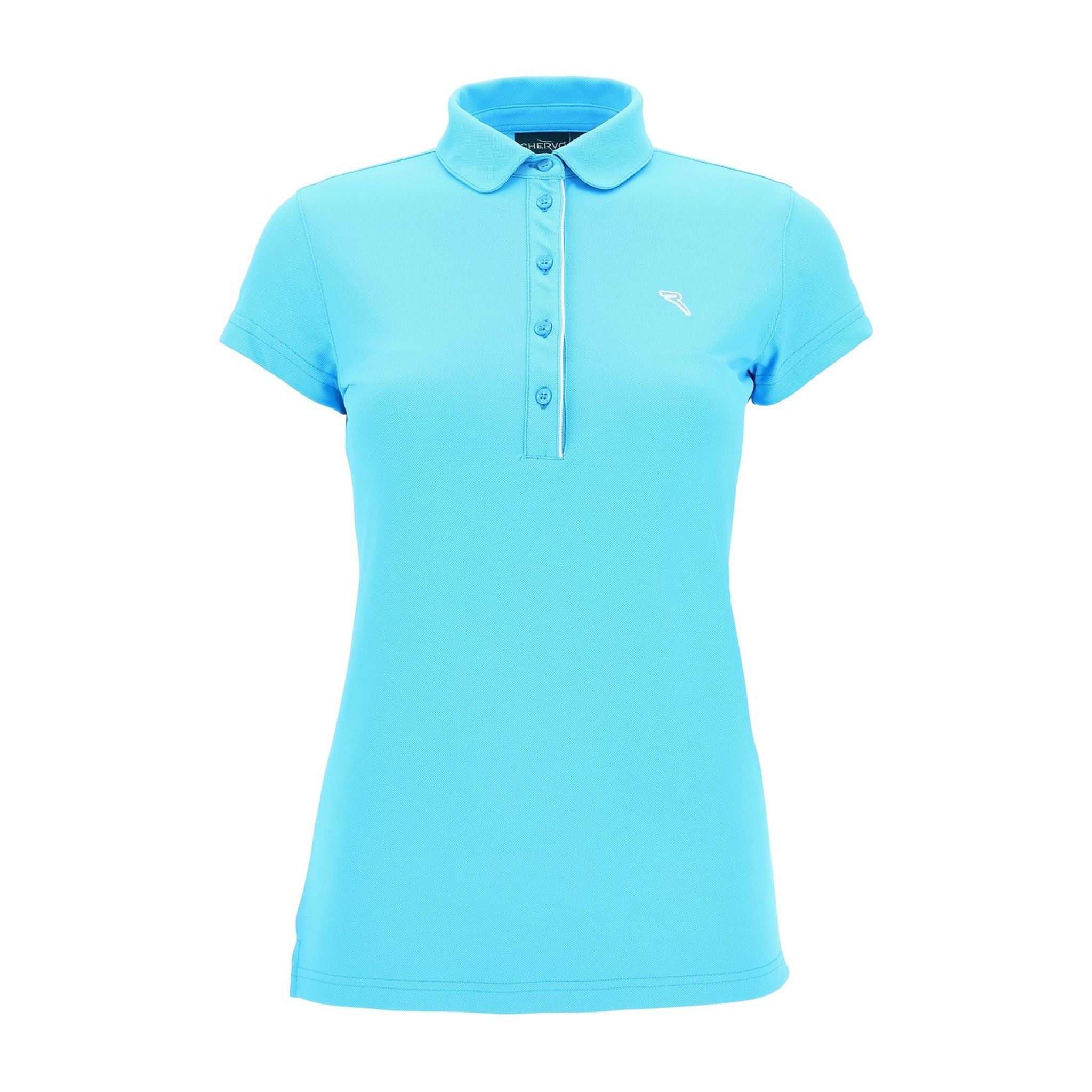 Polo Chervo W Monkey SS bleu clair pour femme