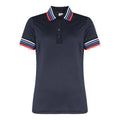 Polo rayé marine Cross Sportswear pour femme