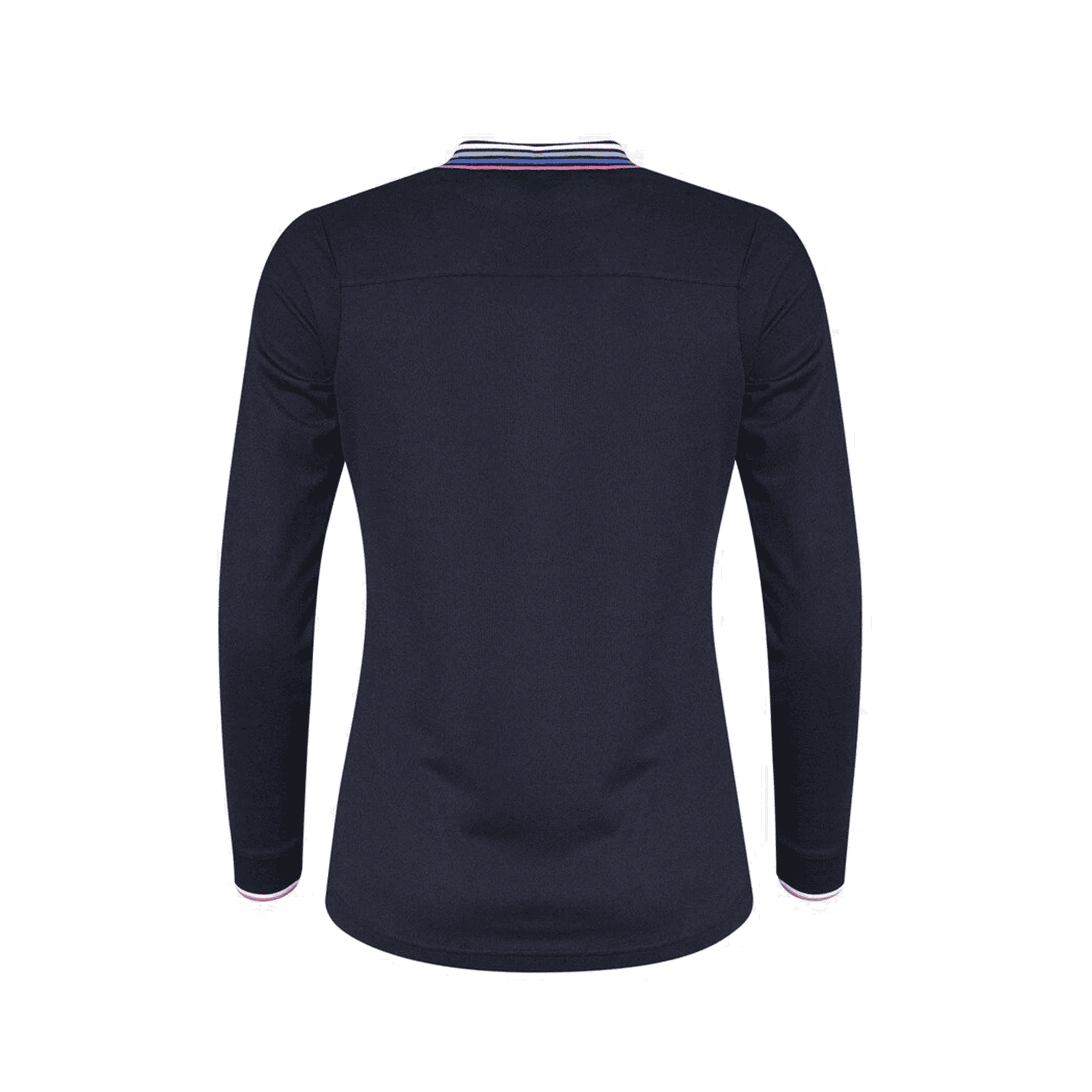 Polo Cross Sportswear W LS Stripe Bleu marine pour femme