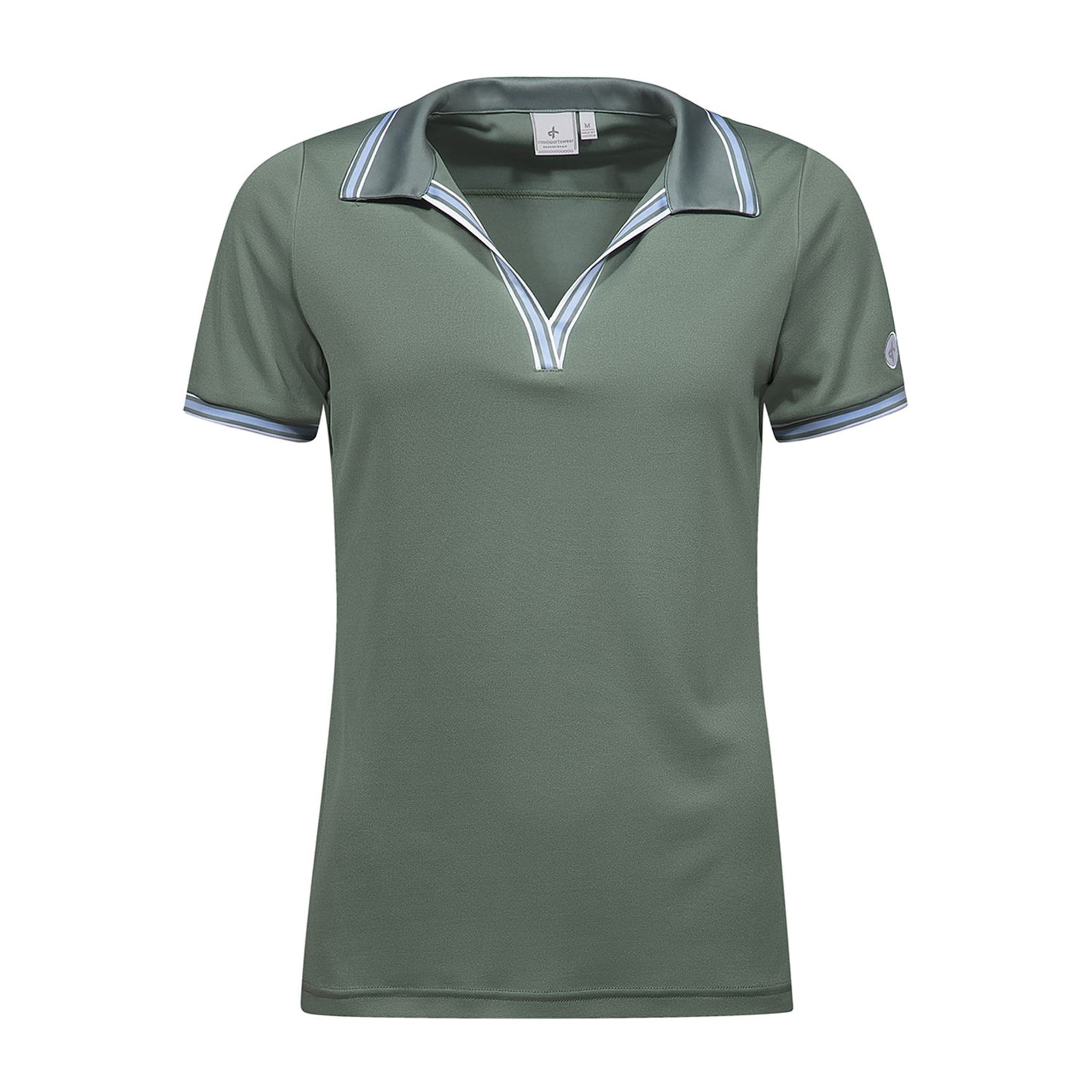 Polo Cross Sportswear W Nostalgia SS pour femme, vert laurier