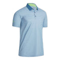 Polo Callaway M All Over Chev Grid SS Real Teal pour homme