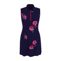 Robe Callaway à imprimé floral avec manteau peacoat pour femme