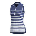 Polo Adidas W Engineered Stripe SL Indigo Femme