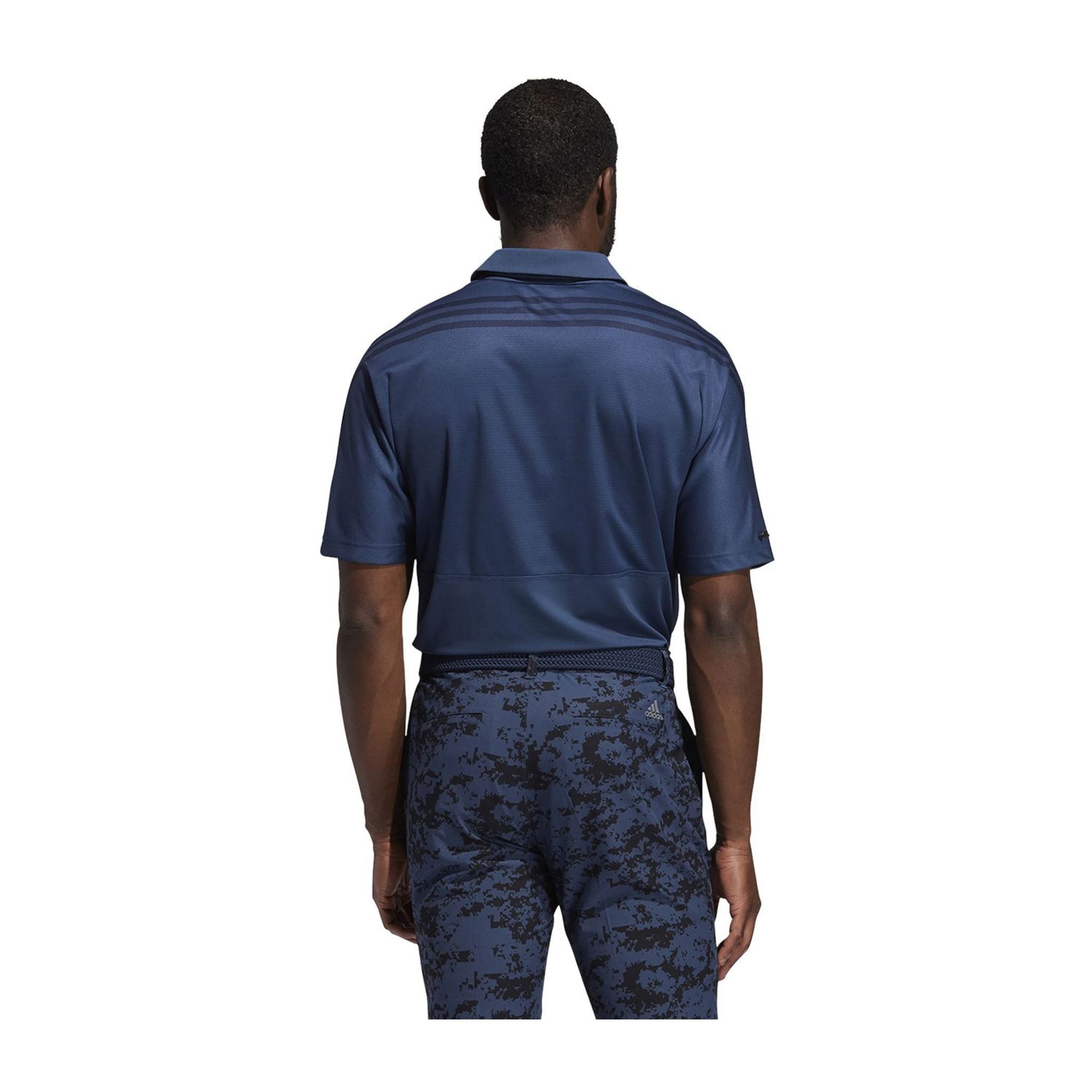 Polo Adidas Heat.Rdy 3-Stripe SS pour homme, bleu marine