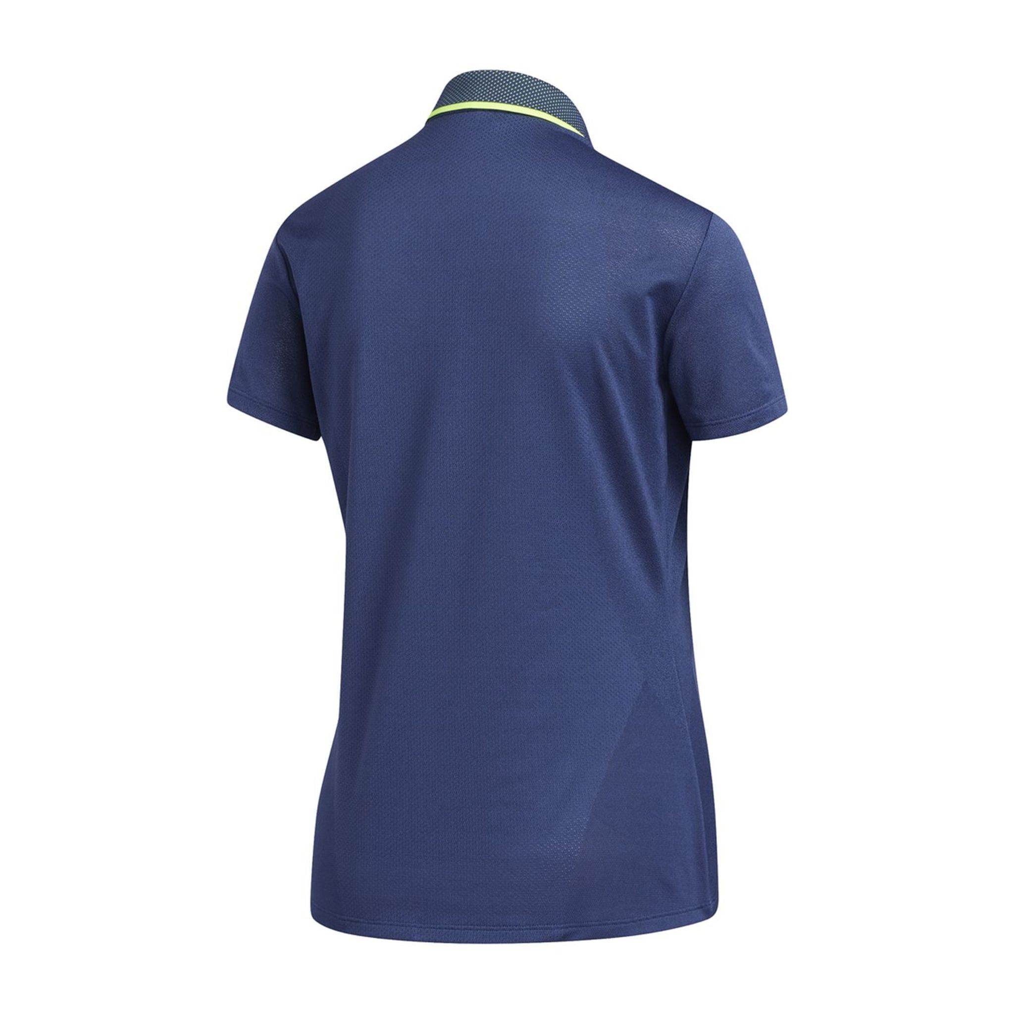 Polo Adidas W Aeroready Engineered SS pour femme, indigo technique