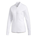 Veste Adidas Hybrid à fermeture éclair intégrale blanche pour femme