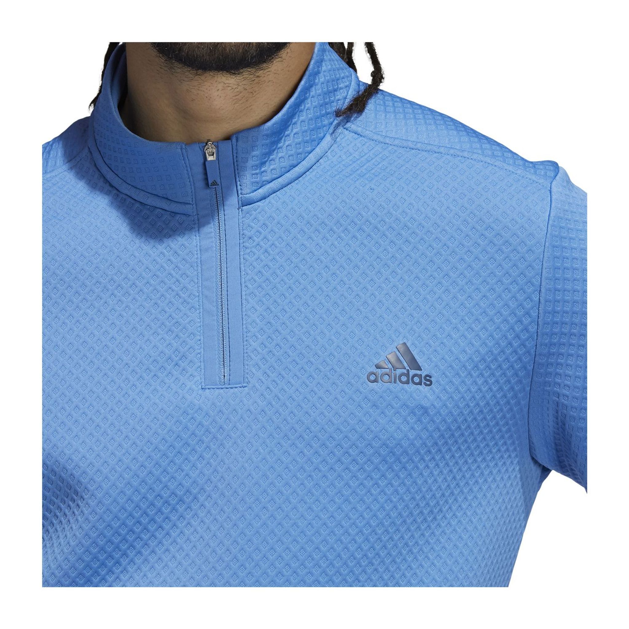 Pull Adidas DWR Demi-Zip Bleu Homme