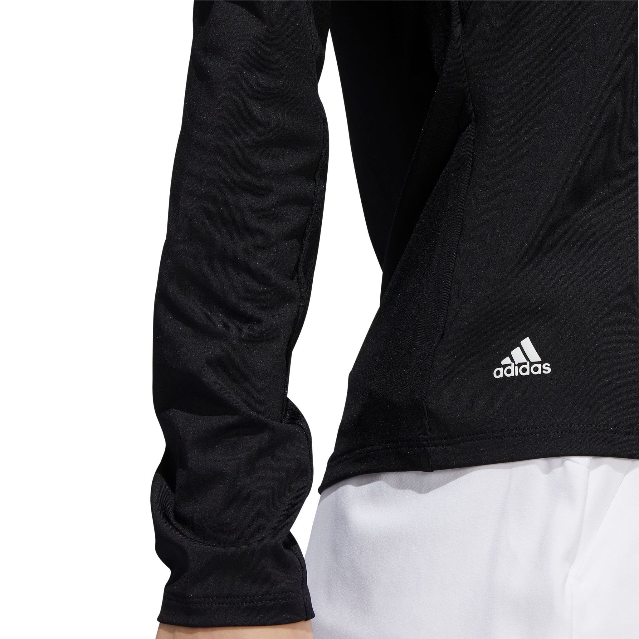 Polo de golf Adidas Ultimate 365 à manches longues noir pour femme