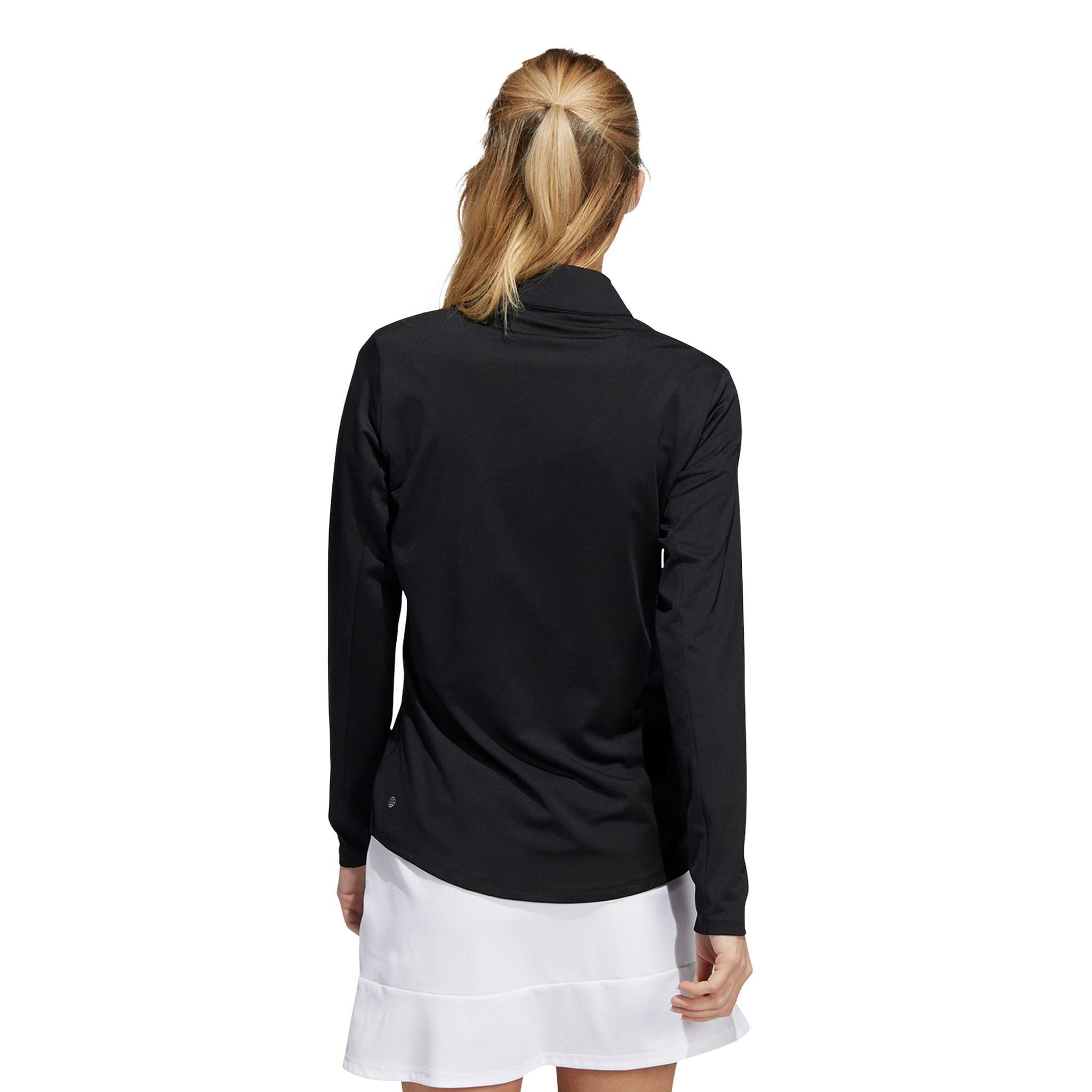 Polo de golf Adidas Ultimate 365 à manches longues noir pour femme