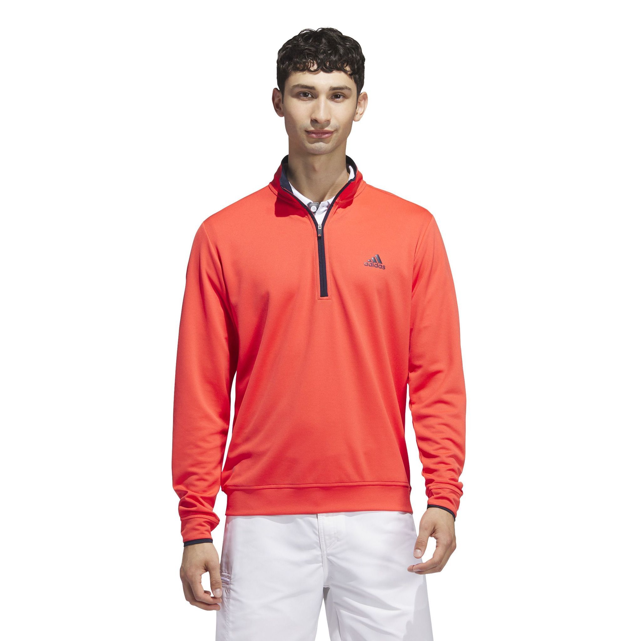 Pull Adidas Ltwt Qtr Z LC pour homme Rouge