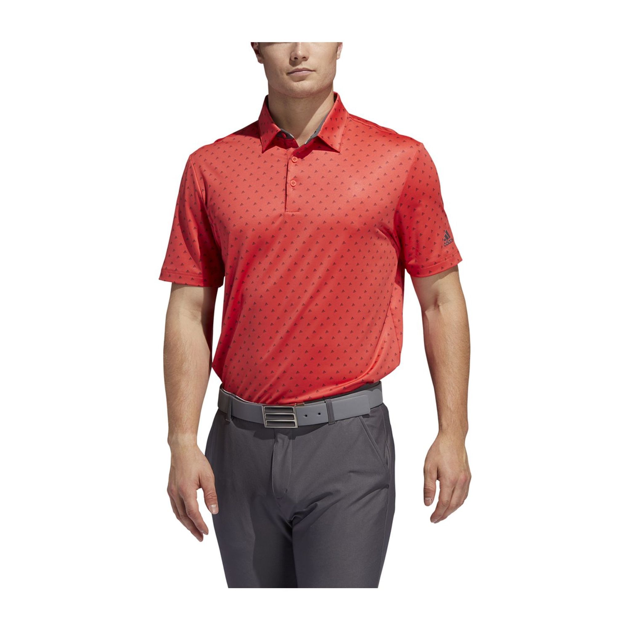 Polo Adidas Ultimate365 Badge of Sort Corail/Gris Homme