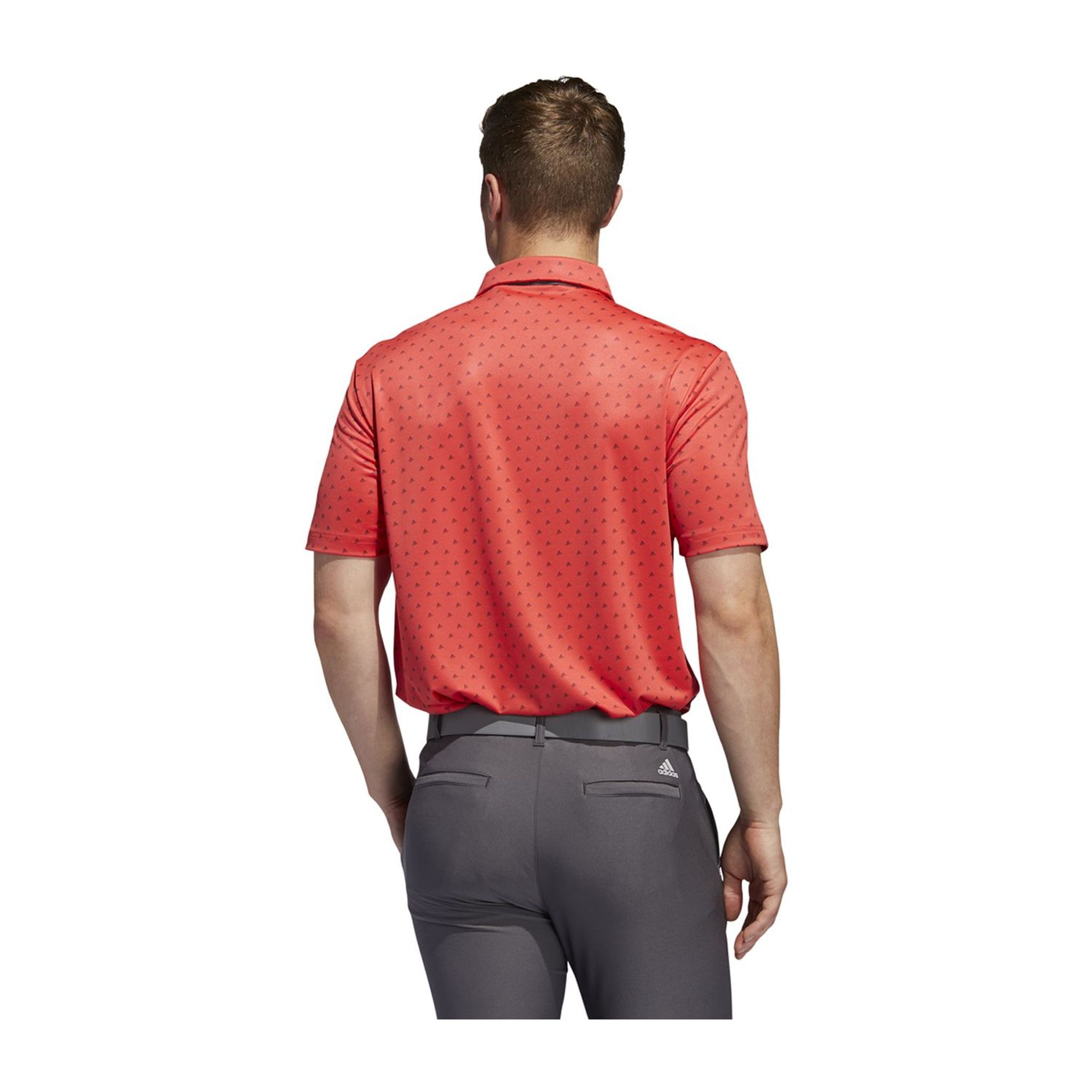 Polo Adidas Ultimate365 Badge of Sort Corail/Gris Homme