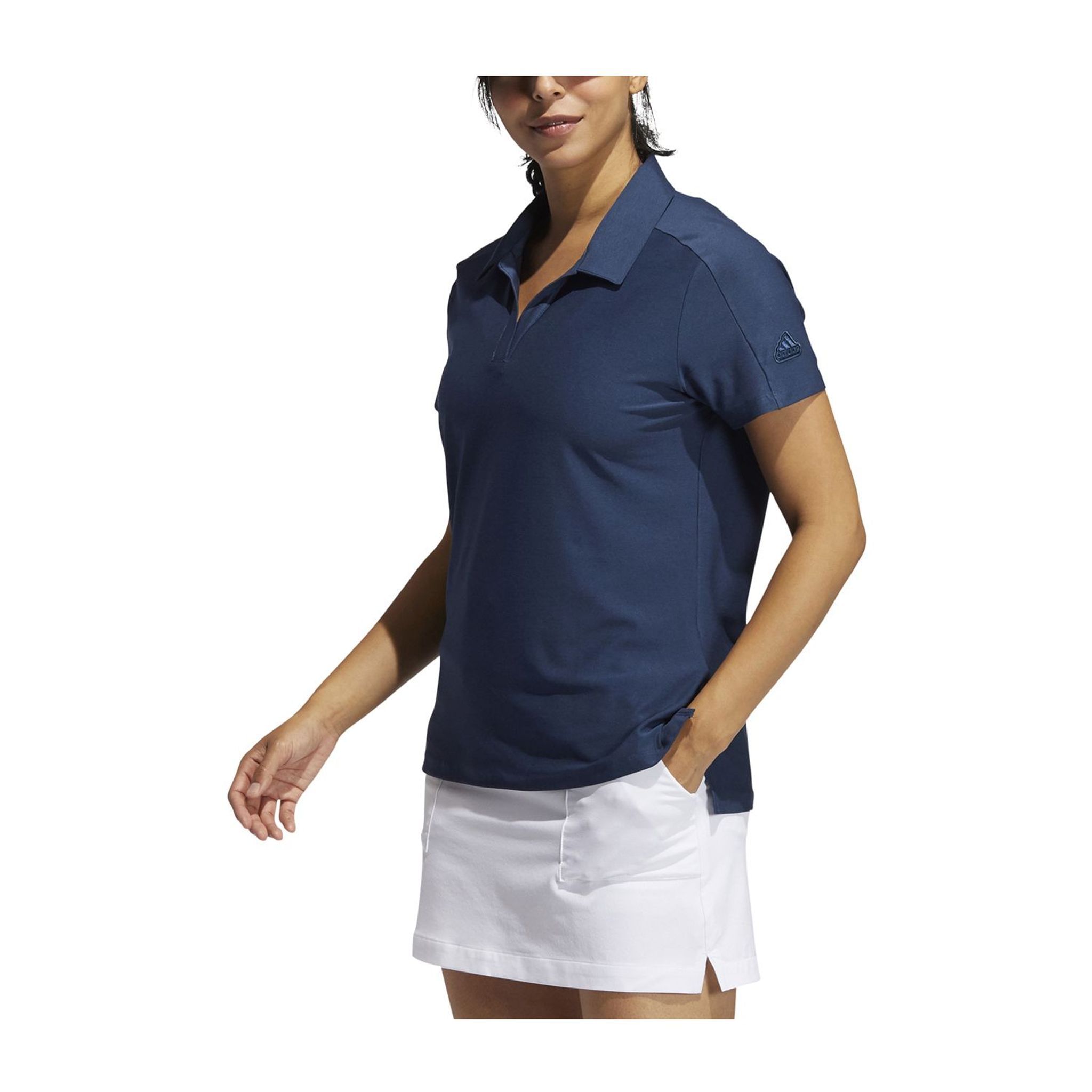 Polo Adidas W Go-To SS pour femme, bleu marine
