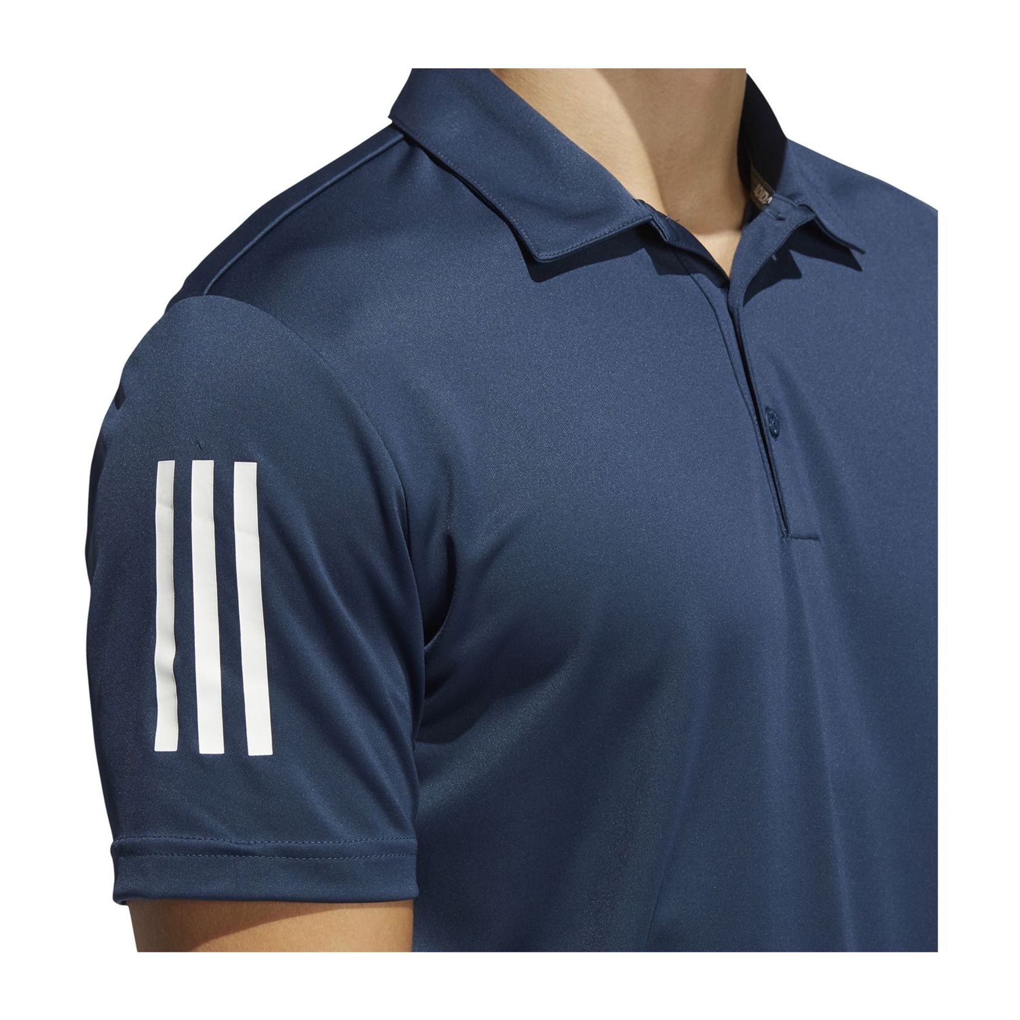 Polo Adidas 3-Stripes Basic SS bleu marine/blanc pour homme