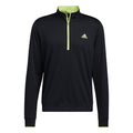 Pull Adidas M Quarter Zip UPF Noir/Pulse Lime Homme