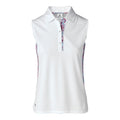 Polo sans manches blanc Daily Sports Bess pour femme