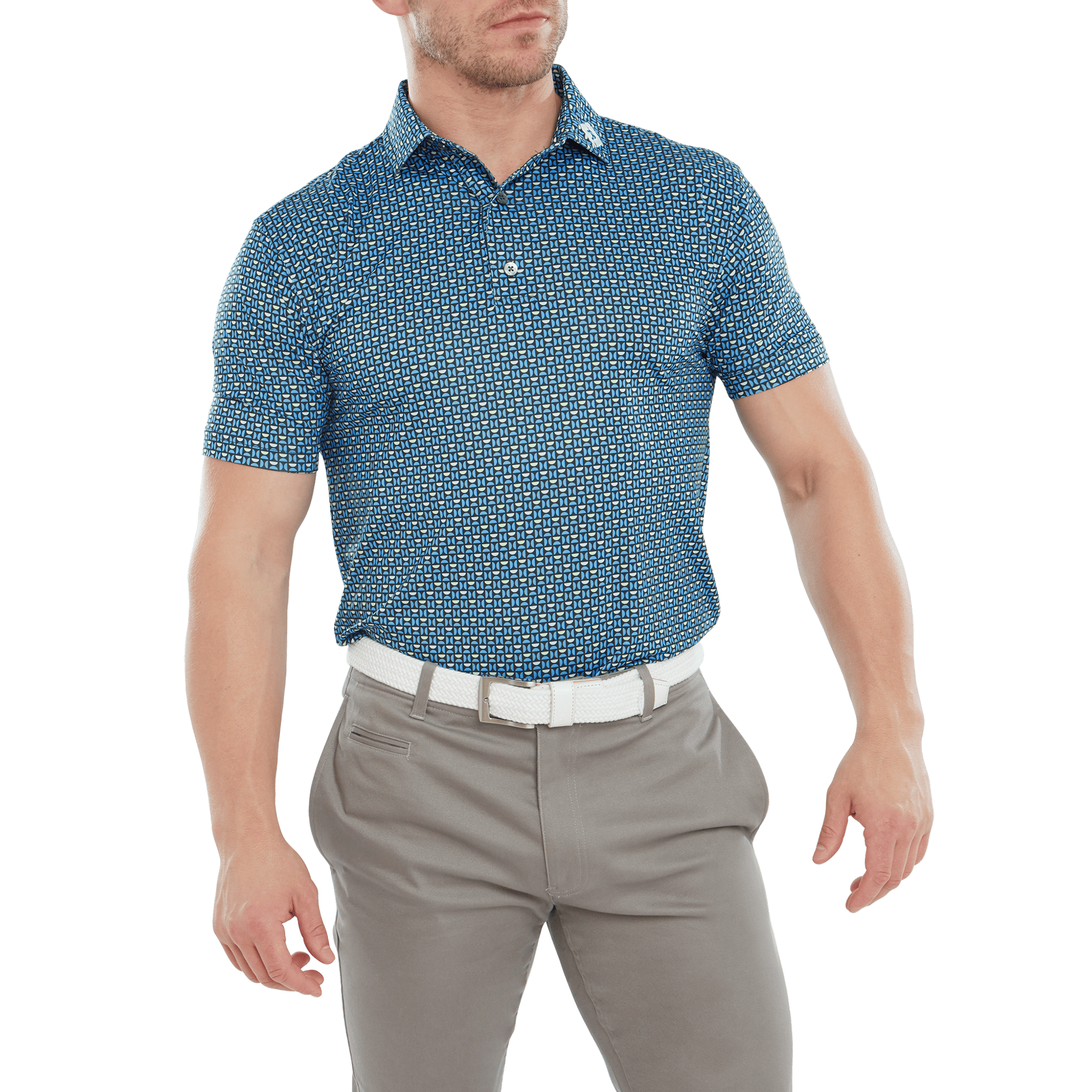 Polo Footjoy Half Moon Geo pour homme
