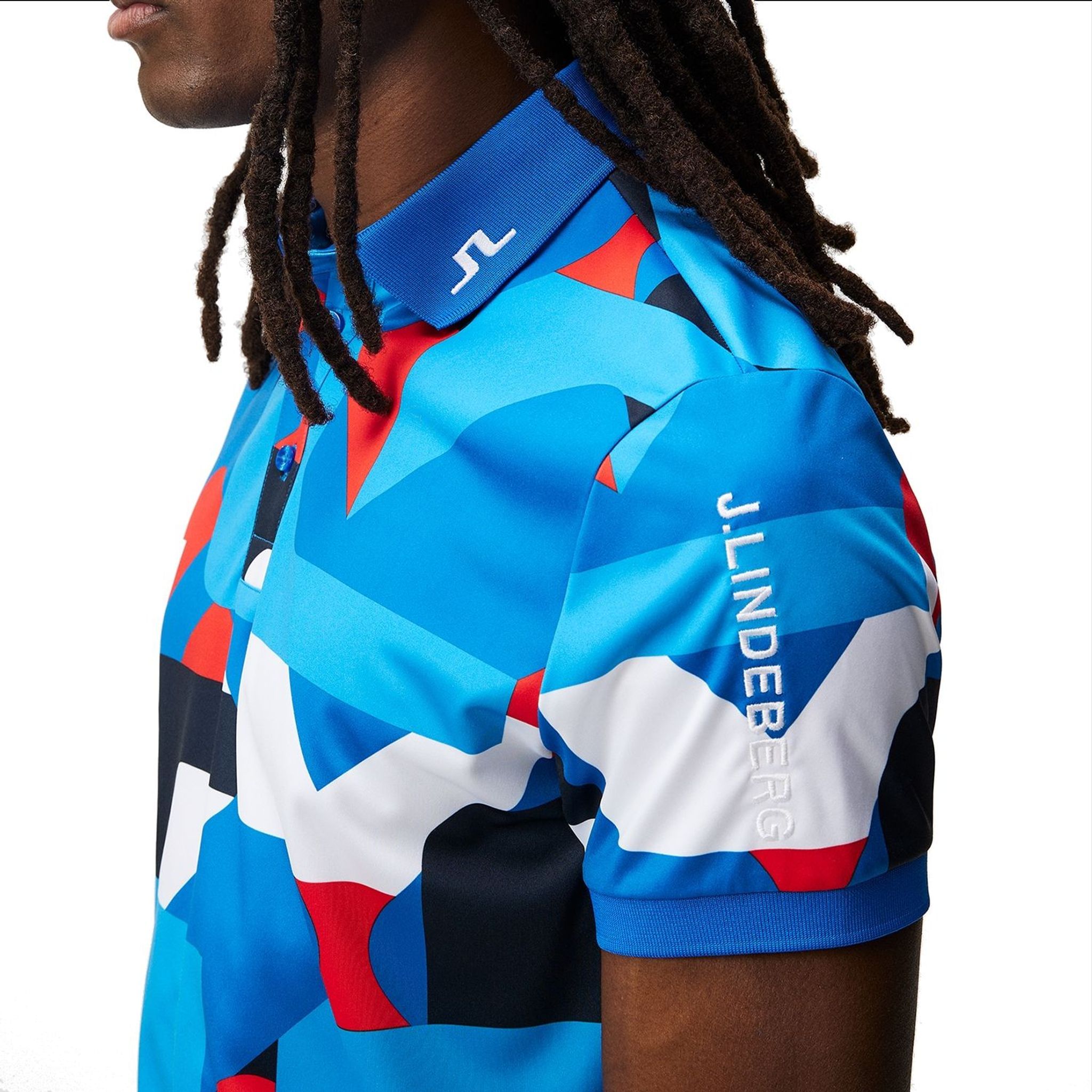 Polo technique imprimé J. Lindeberg Tour pour homme
