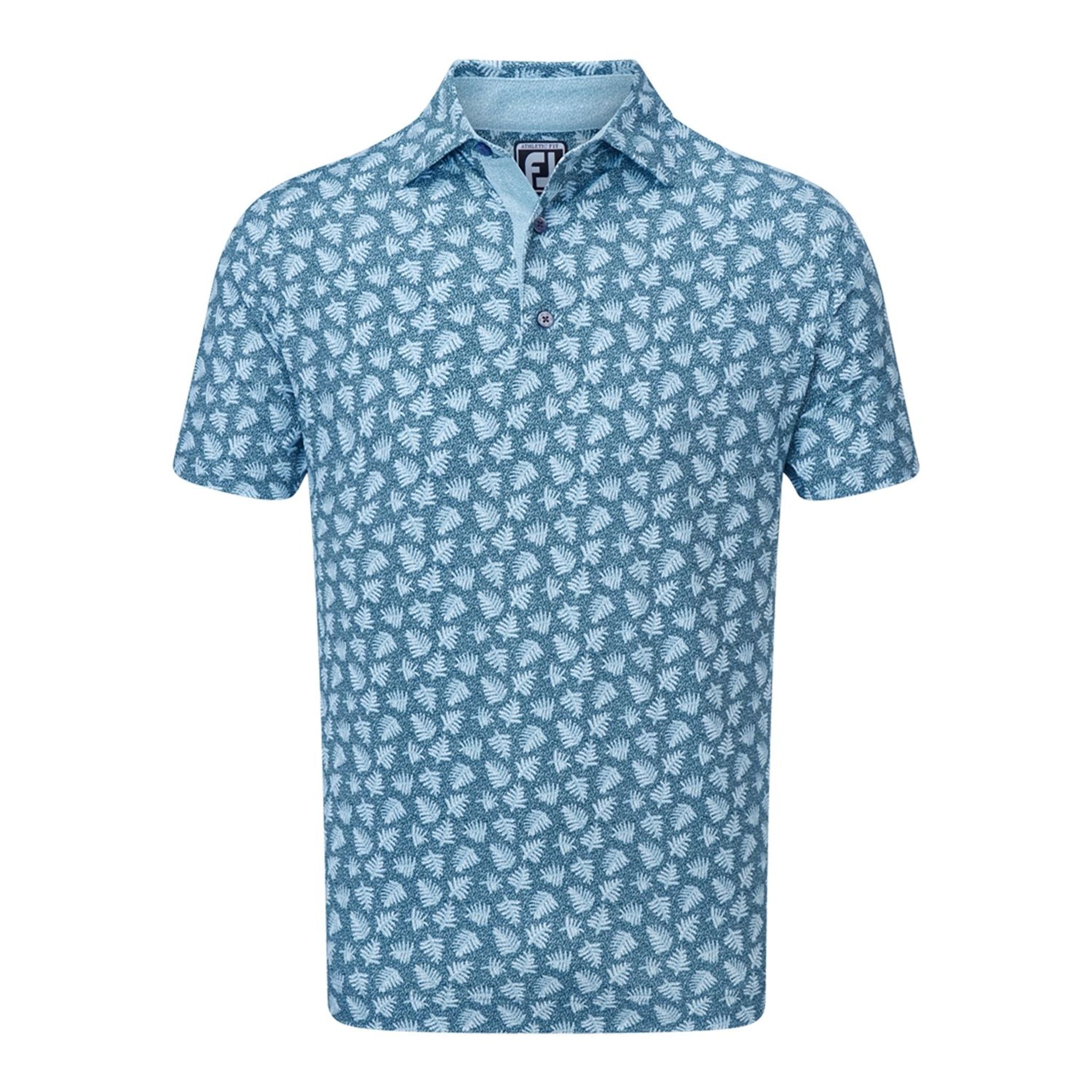 Polo imprimé palmier Footjoy Shadow pour homme