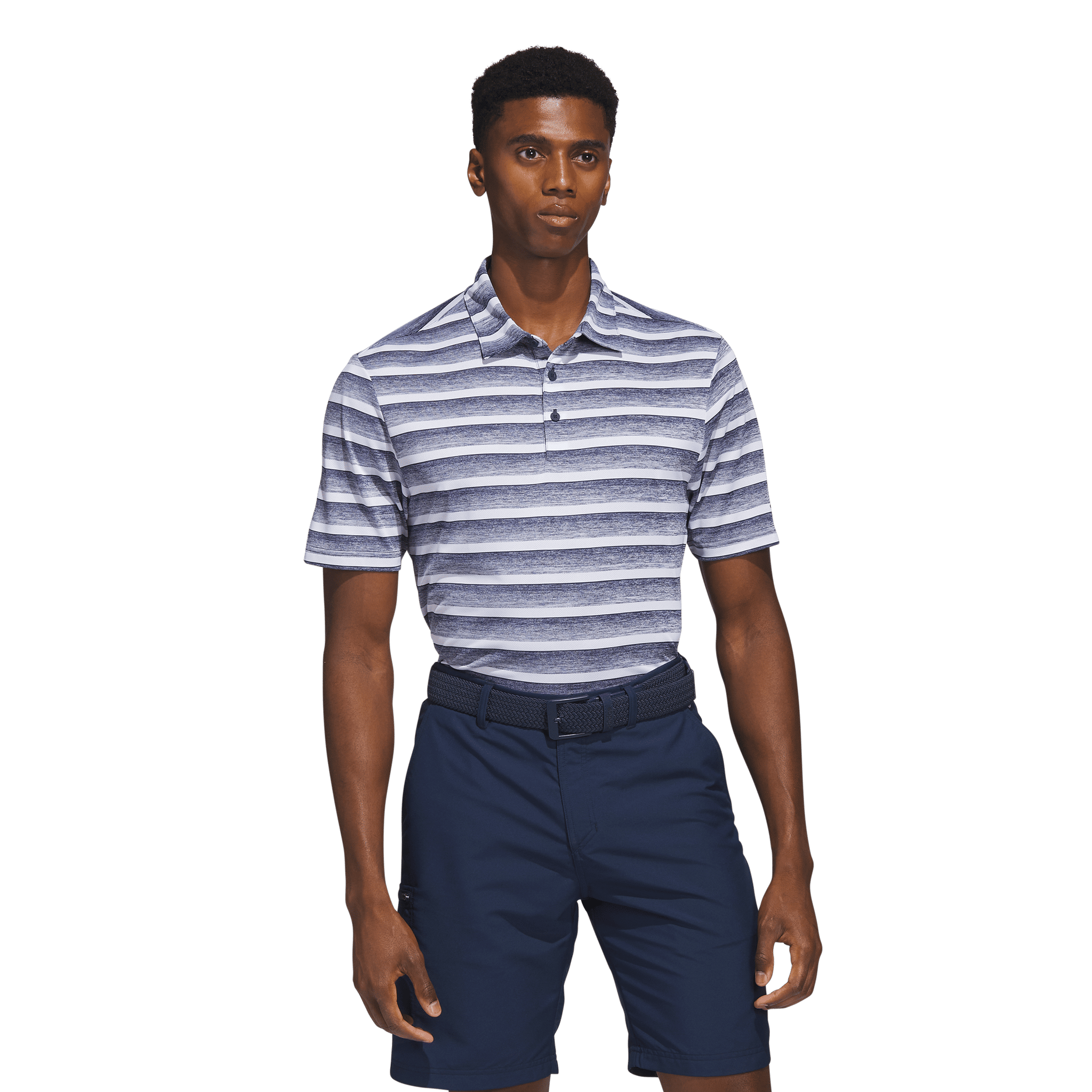 Polo à rayures bicolores Adidas pour homme