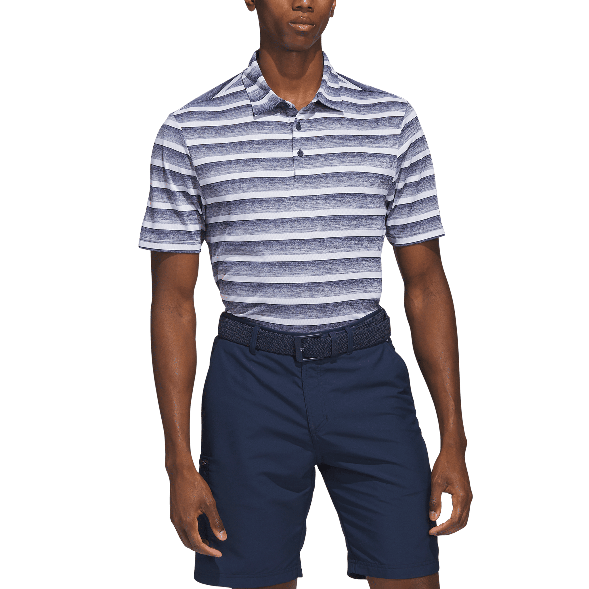 Polo à rayures bicolores Adidas pour homme