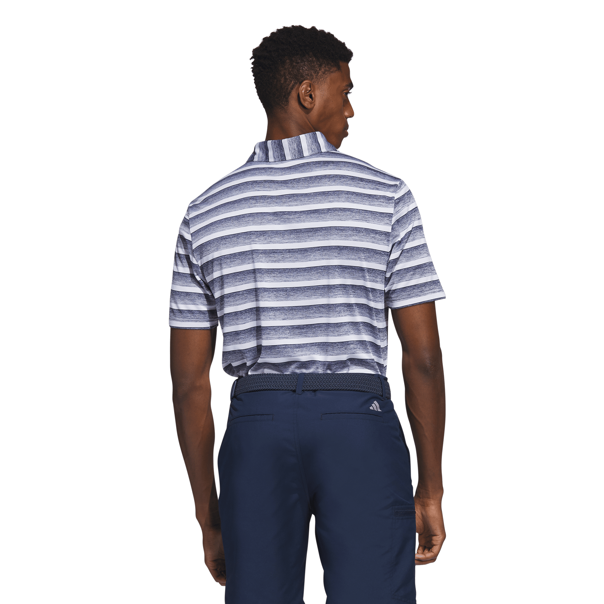Polo à rayures bicolores Adidas pour homme