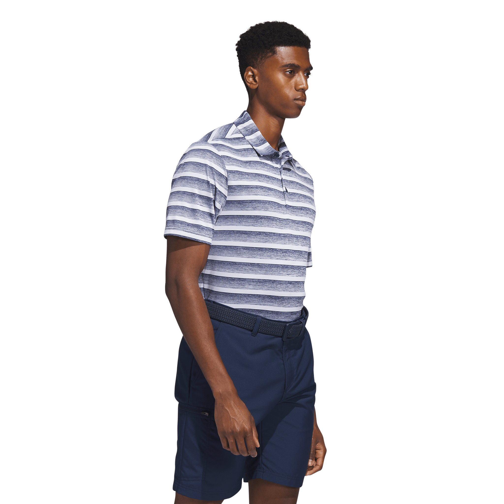 Polo à rayures bicolores Adidas pour homme